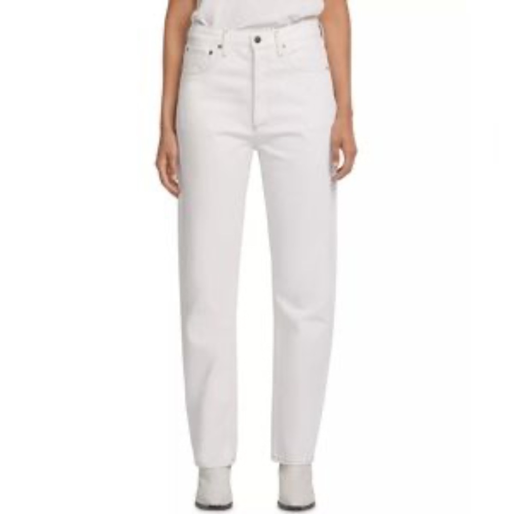 New AGOLDE 90s Pinch Waist High-Rise Straight Leg Jeans White Size 32, New w/Tag - Picture 1 of 6